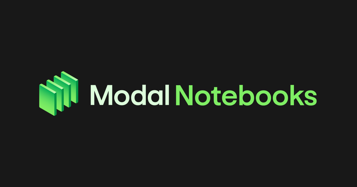 Modal Notebooks 官方标识