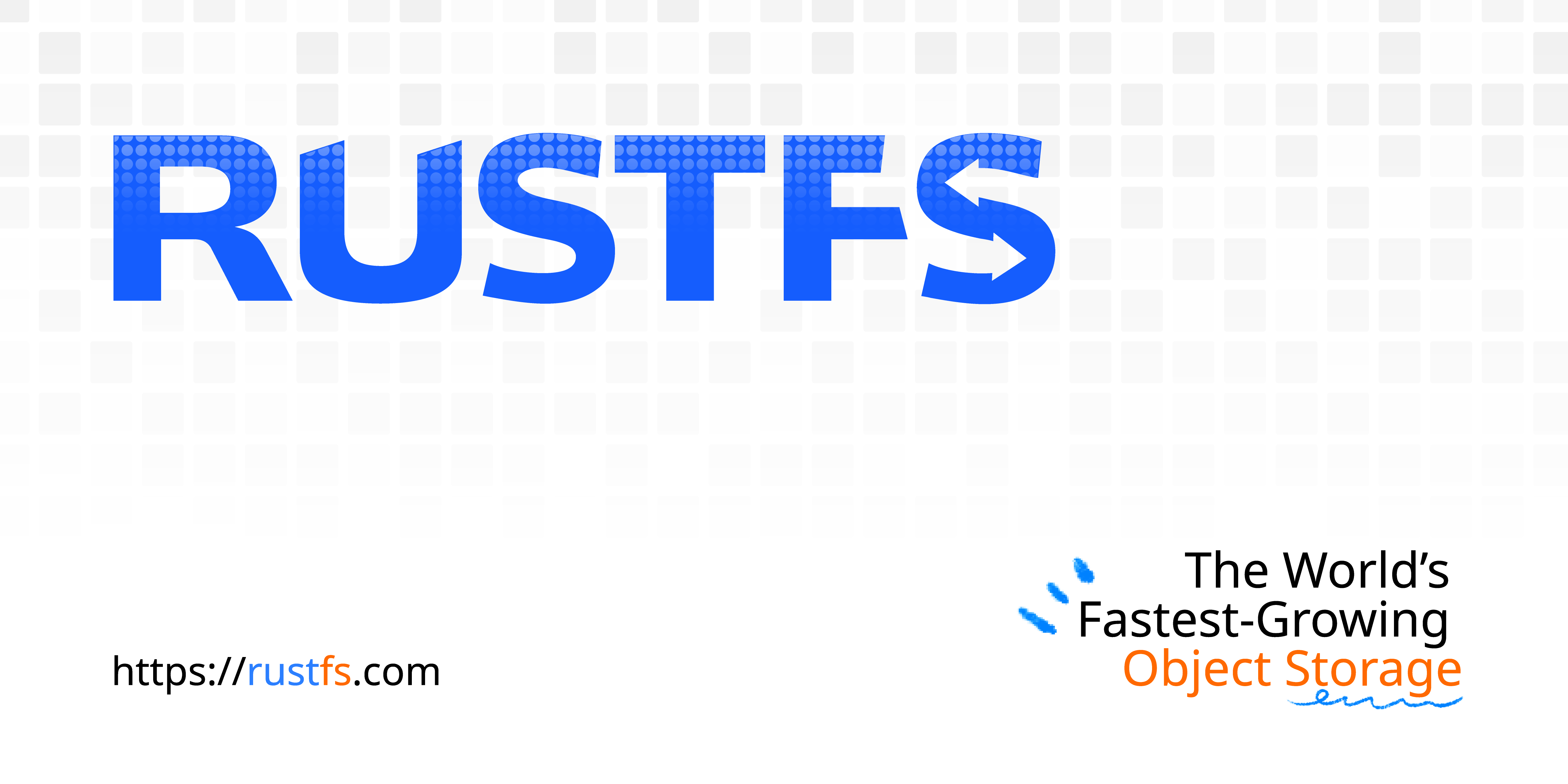 RustFS 官方项目标识：用 Rust 构建的高性能分布式对象存储